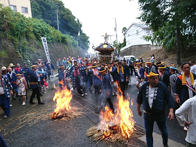 健速神社例大祭 神輿渡御風景・午後 欠ノ上地区へ１