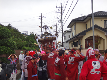 勇獅栄神輿睦平成29年9月レポ(2) 藤沢市打戻 宇都母知神社例大祭